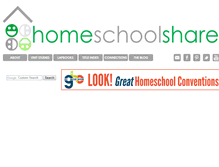 Tablet Screenshot of homeschoolshare.com